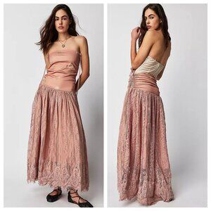 Free People Rosie Plains Convertible Lace Maxi Skirt/Dress